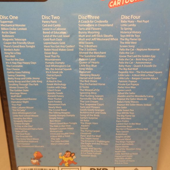 180 CARTOONS New DVD 4 Disc Set Over 21 Hours of Animated Entertainment - Picture 5 of 9